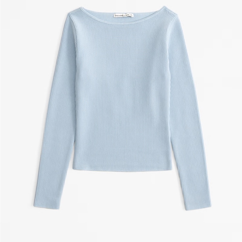 Abercrombie & Fitch Long-Sleeve Ottoman Slash Top